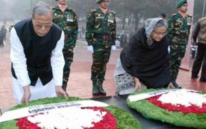 স্মৃতিসৌধে রাষ্ট্রপতি ও প্রধানমন্ত্রীর শ্রদ্ধা