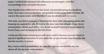 সেই ধর্ষণ চেষ্টাকারীর কাছে এবার আবেগঘন চিঠি লিখলেন এই তরুণী!