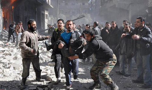 নামাজ পড়া অবস্থায় সিরিয়ায় মসজিদে বিমান হামলা, প্রাণ গেলো কমপক্ষে ৪৪ মুসল্লির