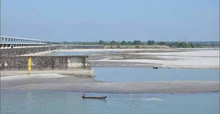 য়োজনের ১৬ ভাগের ১ ভাগ পানি তিস্তায়