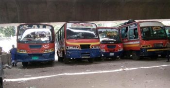 যেভাবে বাস লুকিয়ে রেখেছেন মালিকরা