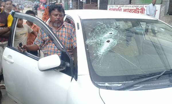 গাজীপুরে প্রকাশ্য দিবোলোকে ব্যবসায়িকে গুলি করে ৬৬ লাখ টাকা ছিনতাই