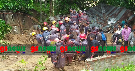 পাহাড় ধসে ভয়াবহ বিপর্যয়, নিহতের সংখ্যা এখন ১৩৫