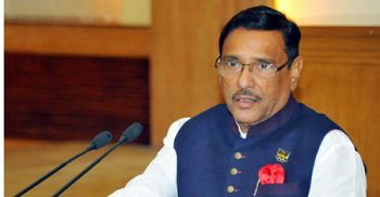 বন্যার্তদের পাশে দাঁড়ানোর আহ্বান ওবায়দুল কাদেরের