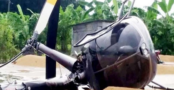 শ্রীমঙ্গলে হেলিকপ্টার বিধ্বস্ত : আহত ৪