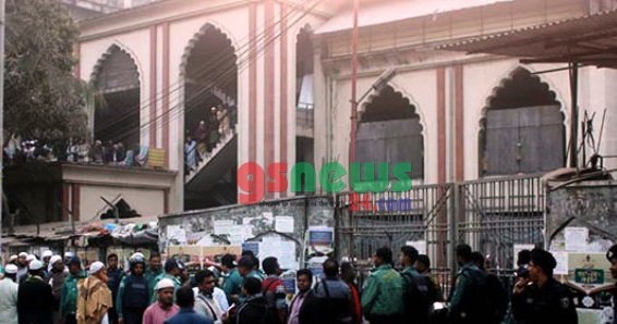 কাকরাইল মসজিদের চারদিক ঘিরে রেখেছে আইন-শৃঙ্খলা বাহিনী