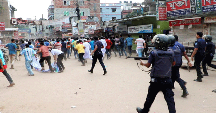 মগবাজারে ধাওয়া-সংঘর্ষ ছাত্রলীগ ও বিএনপি কর্মীদের