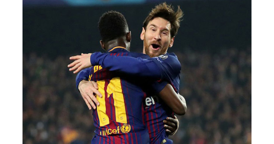 চেলসিকে উড়িয়ে শেষ আটে বার্সা,মেসির জোড়া গোল