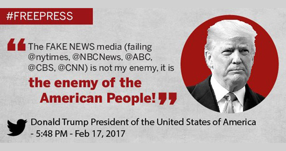 ৩ শতাধিক সংবাদমাধ্যম নেমেছে   ট্রাম্পের বিরুদ্ধে