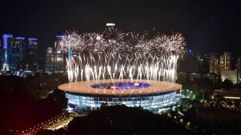 জমকালো আয়োজনে পর্দা উঠল এশিয়ান গেমসের