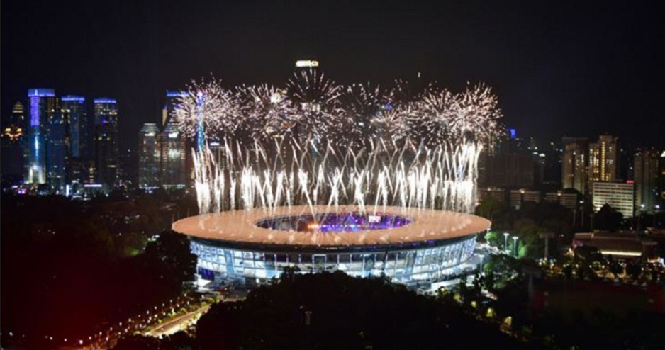 জমকালো আয়োজনে পর্দা উঠল এশিয়ান গেমসের