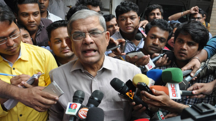 সত্য কথা  বলায় এসকে সিনহাকে জোর করে বিদেশ পাঠানো হয়েছেঃ মির্জা ফখরুল ইসলাম