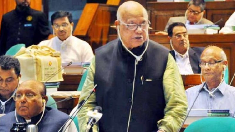 সংসদ থেকে বিদায় নিলেন অর্থমন্ত্রী