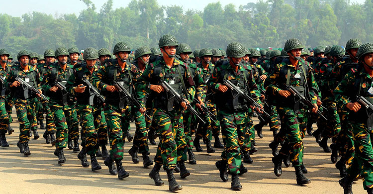 ২৪ ডিসেম্বর সেনাবাহিনী মাঠে নামবে, থাকবে ২ জানুয়ারি পর্যন্ত