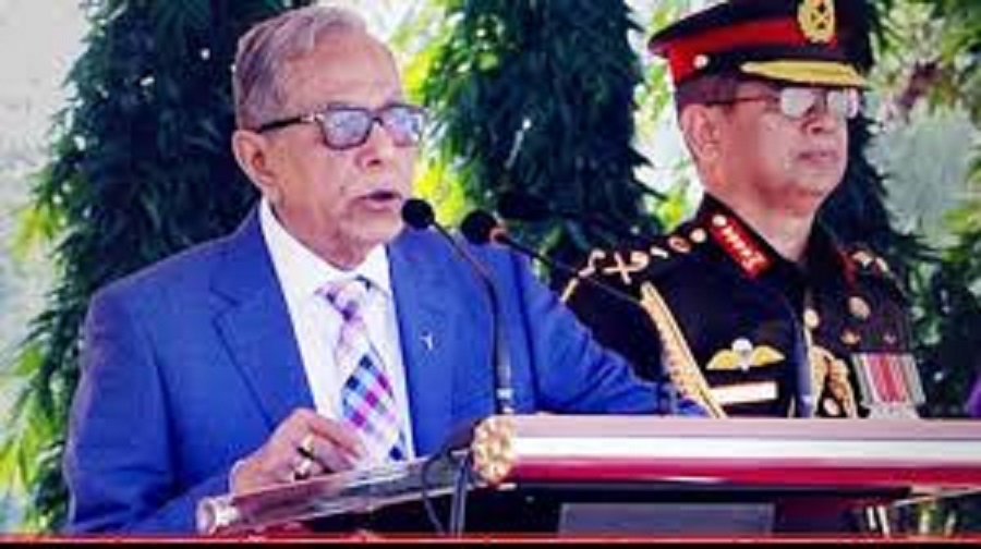 সেনাবাহিনী দেশের আস্থা ও গর্বের প্রতীক – রাষ্ট্রপতি।