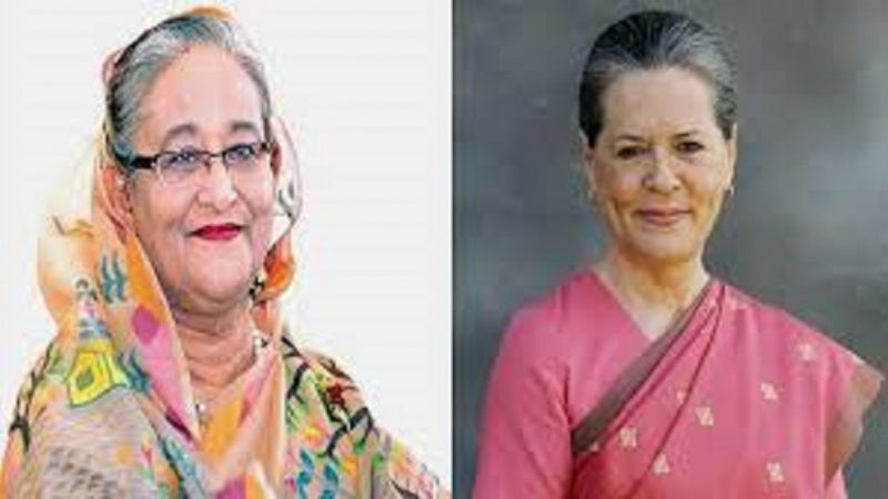 শেখ হাসিনাকে অভিনন্দন জানালেন সোনিয়া গান্ধী