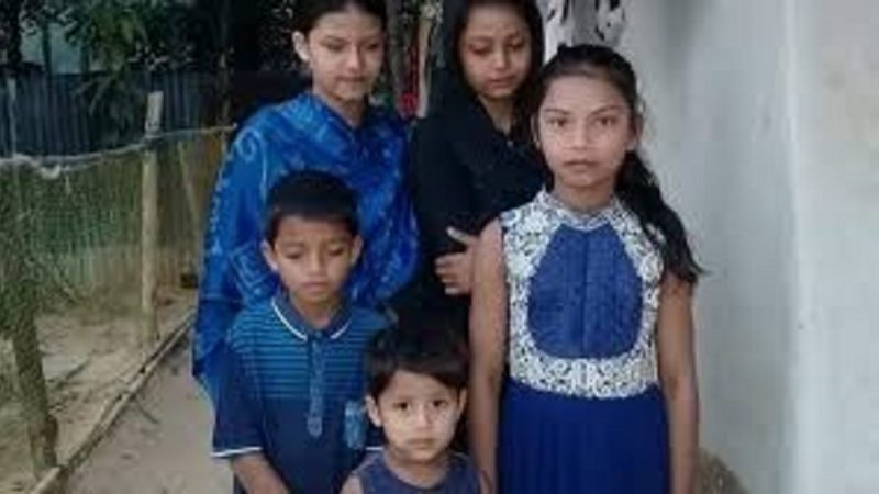 মা কারাগারে  বাবা বিদেশে: ৫ সন্তান অনাহারে