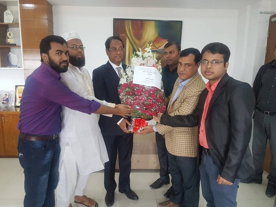 লে. জেনারেল (অব.) মাসুদ উদ্দিন চৌধুরীকে আল-আমিন সোসাইটির সংবর্ধনা