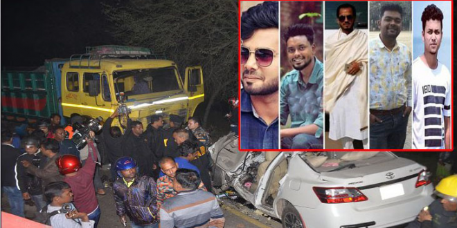 খুলনায় ট্রাক চাপায় নিহত ৫ জনই যুবলীগ ও ছাত্রলীগের নেতা