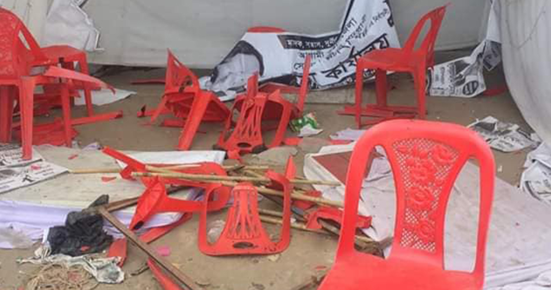 সোনাগাজীতে ভাইস চেয়ারম্যান প্রার্থীর কার্যালয় ভাংচুর: আহত ৫