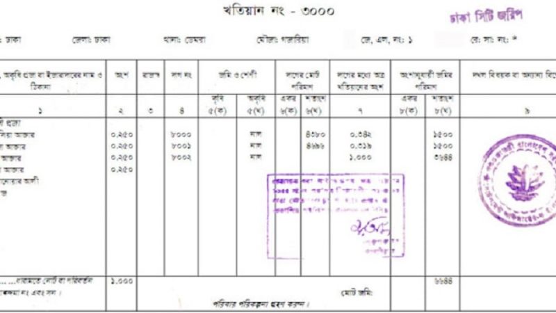 অনলাইনে যেভাবে পাবেন জমির খতিয়ান