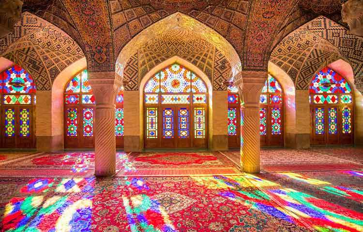 নাসির আল মুলক মসজিদ। ইরানে অবস্থিত এই মসজিদটি।