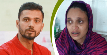 স্ত্রীকে রাস্তায় ফেলে গেলেন স্বামী, পাশে দাঁড়ালেন মাশরাফি