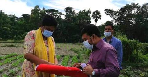 ছাগলনাইয়ায় পাঠাননগরে আশ্রায়ন প্রকল্পের খাস জমি পরিদর্শন