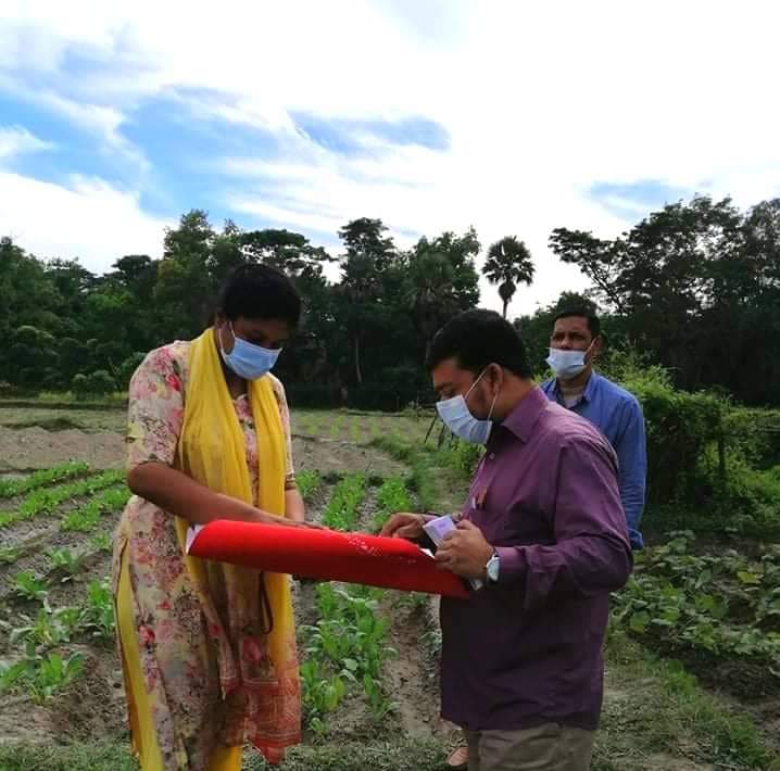 ছাগলনাইয়ায় পাঠাননগরে আশ্রায়ন প্রকল্পের খাস জমি পরিদর্শন