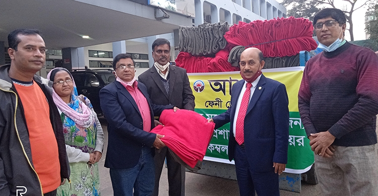 শীতার্ত মানুষের মাঝে কম্বল বিতরণ করেছে এনজিও আশা